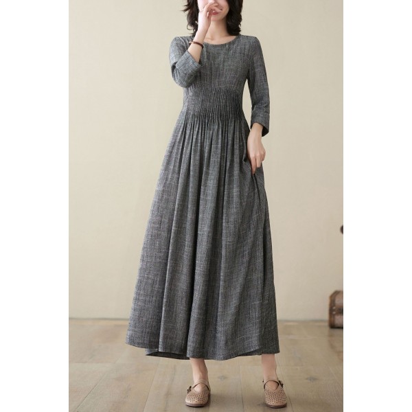 Fashionable linen dresses for spring and summer