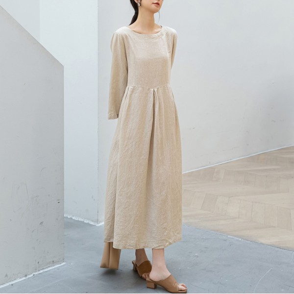 Women's Loose Linen Dress